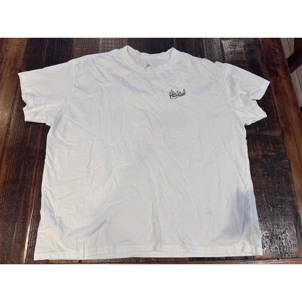 Nike Max Heat Air Max 95 Graphic T-Shirt Mens‎ 2XL White Loose Fit Streetwear